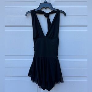 Black Halter Flowy Romper 🖤